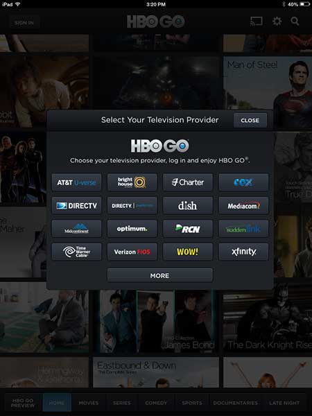 cách xem hbo go trên ipad