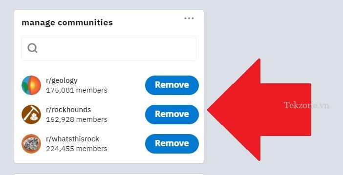 Bảng tin Reddit Xóa cộng đồng