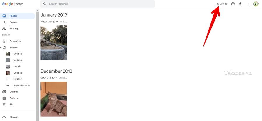 Google Photos Pc Tải lên
