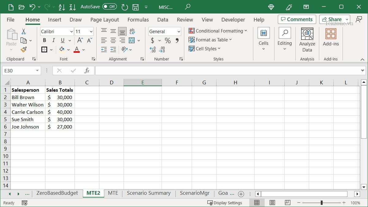 Loại bỏ các ô trống trong Excel