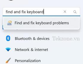 Tìm và Khắc phục Sự cố Bàn phím