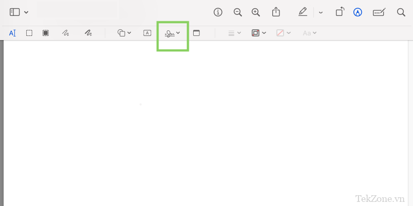 Cách ký PDF trên máy Mac bằng ứng dụng xem trước