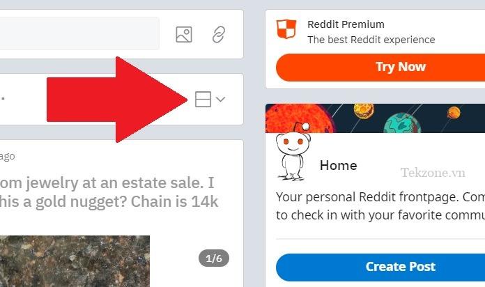 Chế độ xem Reddit