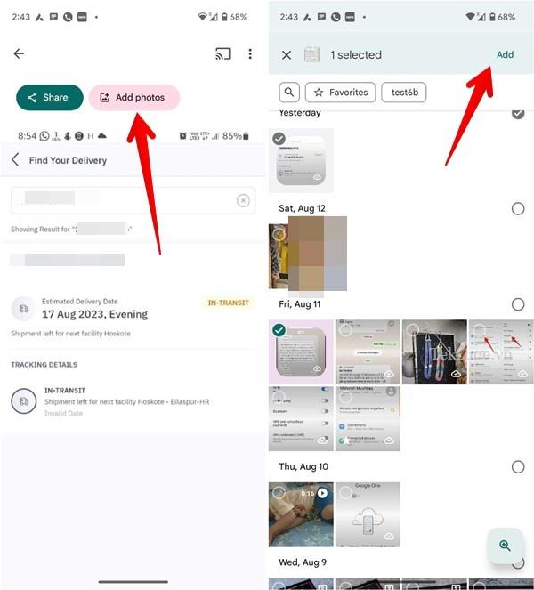 Google Photos Mobile Thêm ảnh vào album