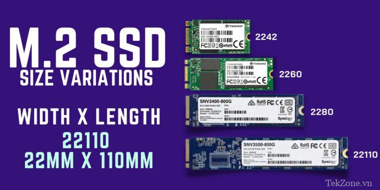 Các biến thể kích thước SSD