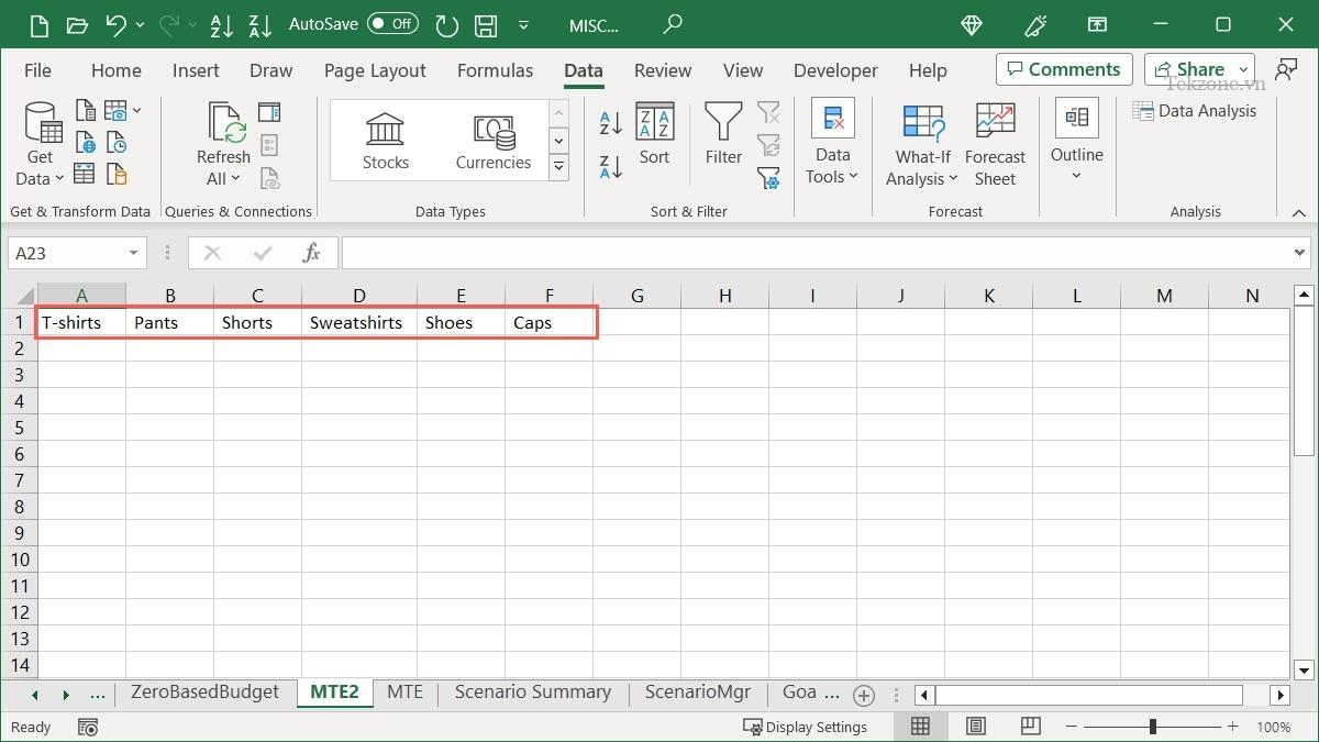 Chuyển đổi văn bản thành cột trong Excel