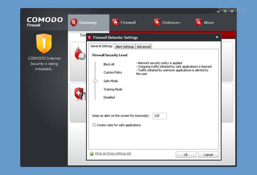 cis tổng quan tóm tắt tường lửa comodo miễn phí