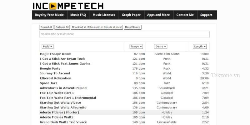 Âm nhạc Incompetech