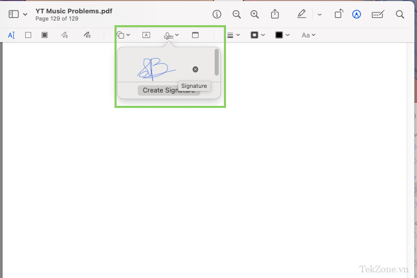 Cách ký PDF trên máy Mac bằng ứng dụng xem trước