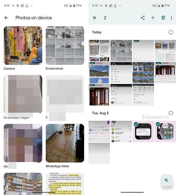 Chế độ xem thư mục cục bộ của Google Photos