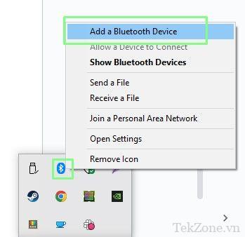 Windows Xóa thiết bị Bluetooth