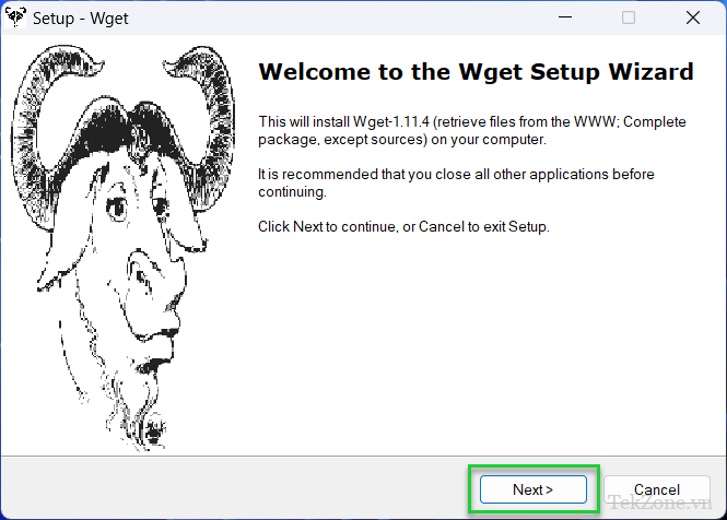 Tải xuống tệp từ dòng lệnh Windows bằng Wget