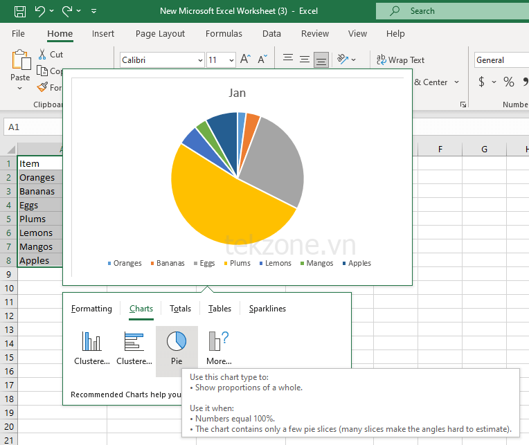 Cách sử dụng Quick Analysis Tool trong Microsoft Excel hình 12