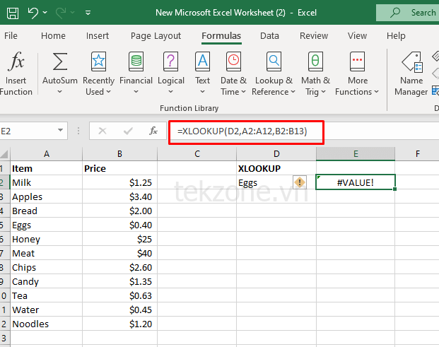 Cách khắc phục lỗi #VALUE!  Lỗi Microsoft Excel hình 12