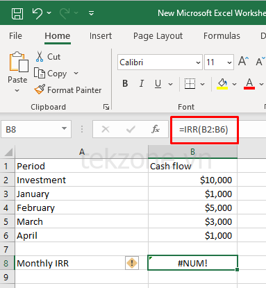 Cách khắc phục lỗi #NUM!  Lỗi trong Microsoft Excel hình 14