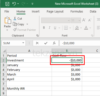 Cách khắc phục lỗi #NUM!  Lỗi trong hình ảnh Microsoft Excel 15