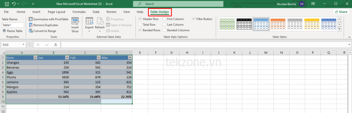 Cách sử dụng Quick Analysis Tool trong Microsoft Excel hình 17