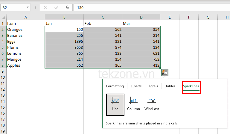 Cách sử dụng Quick Analysis Tool trong Microsoft Excel hình 18