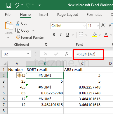 Cách khắc phục lỗi #NUM!  Lỗi trong Microsoft Excel hình 4