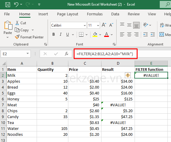 Cách khắc phục lỗi #VALUE!  Lỗi trong Microsoft Excel hình ảnh 7