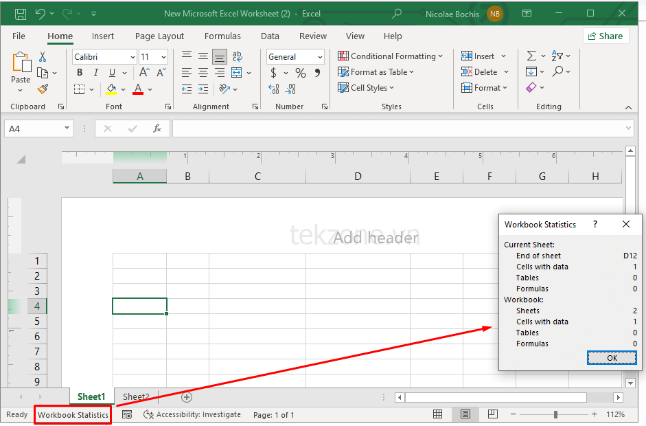 Cách sử dụng và tùy chỉnh thanh trạng thái trong Microsoft Excel hình 10