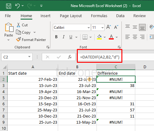 Cách khắc phục lỗi #NUM!  Lỗi trong Microsoft Excel hình ảnh 2