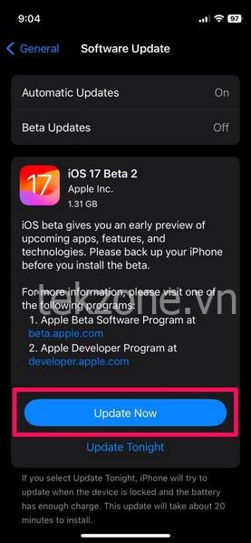 bản cập nhật iphone iOS 3